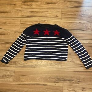 norton studios stars striped sweater